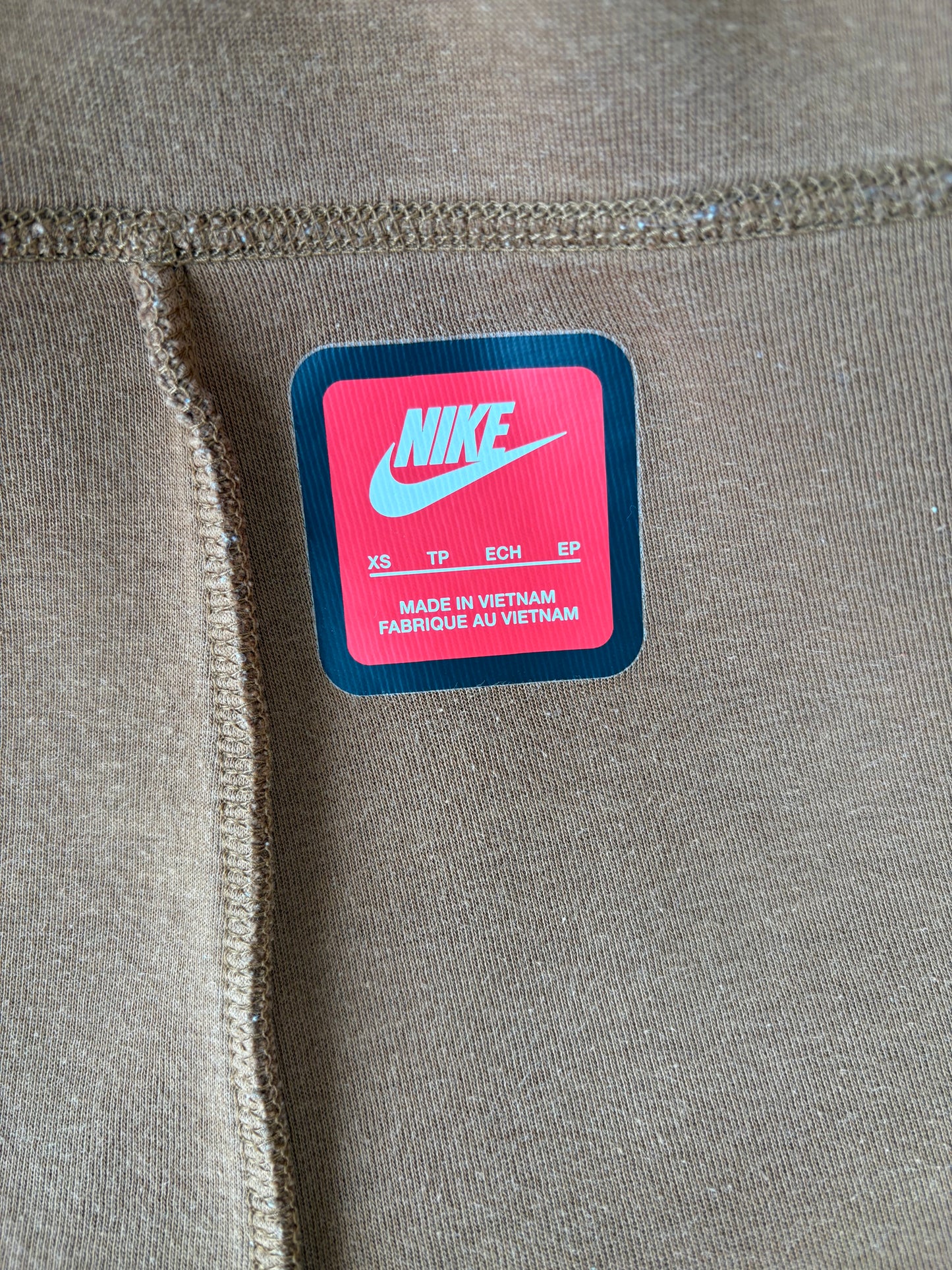 KIDS NIKE TECH BROWN JOGGERS