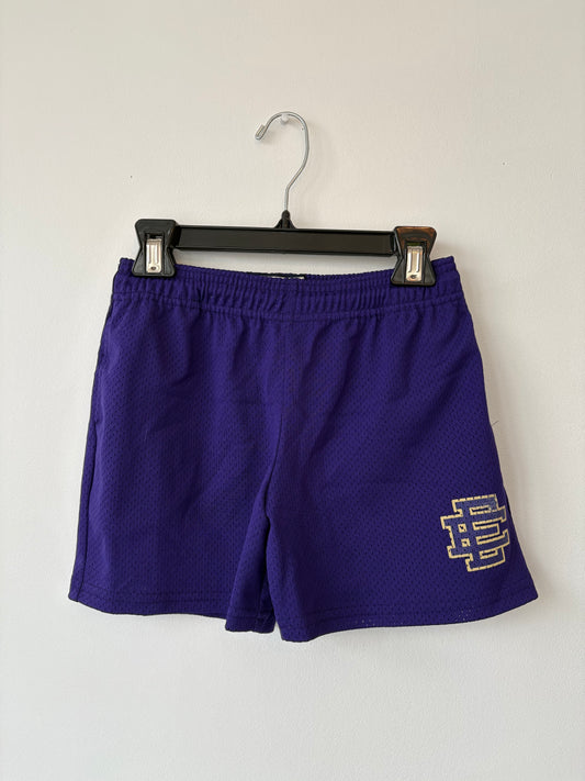 KIDS ERIC EMMANUEL PURPLE MESH SHORTS